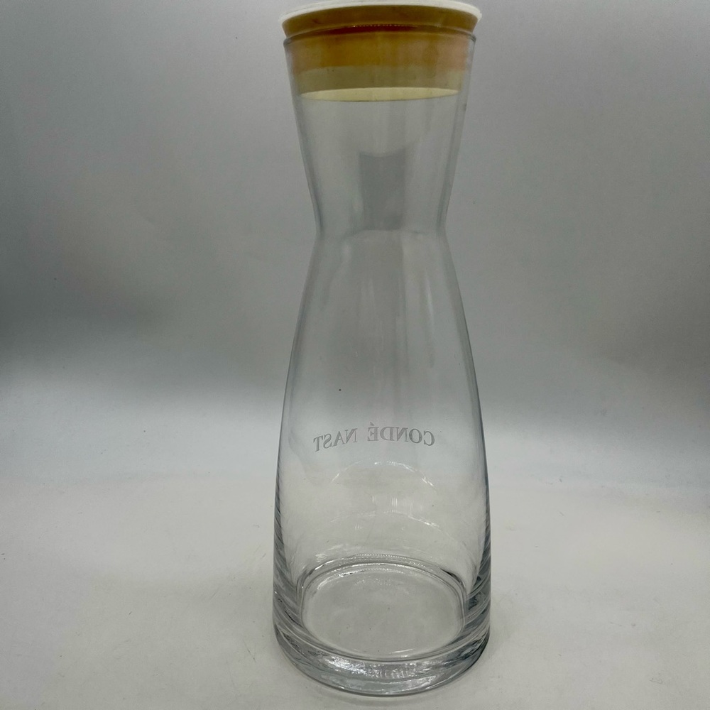 Conde Nast Glass Water Pitcher Bormioli Rocco RARE holiday Decor Party - Picture 3 of 5
